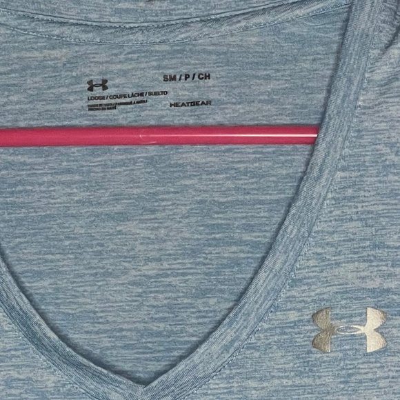 Under Armour Light Blue Short-sleeve Tee - Size S - Picture 2 of 3